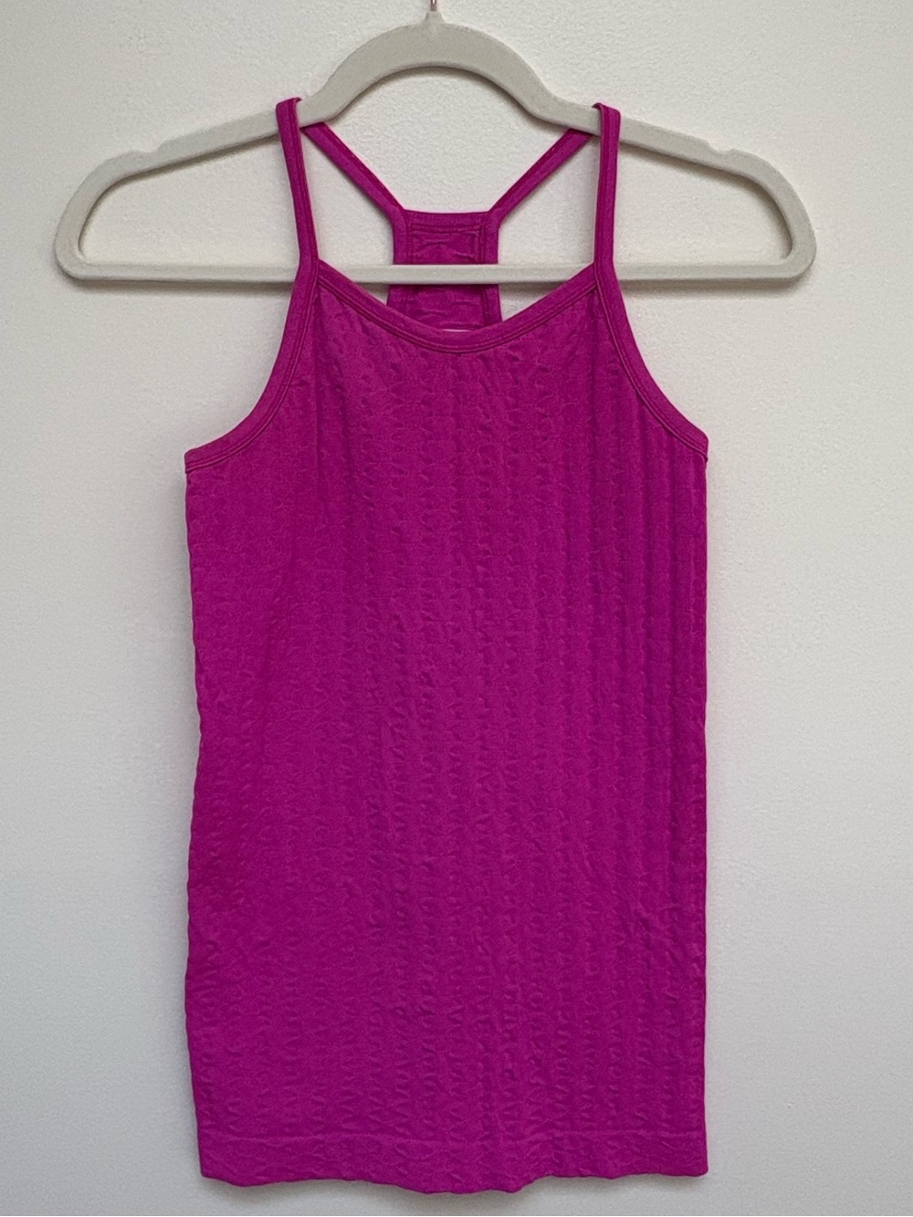 Athleta Fuchsia Ribbed Racerback Tank